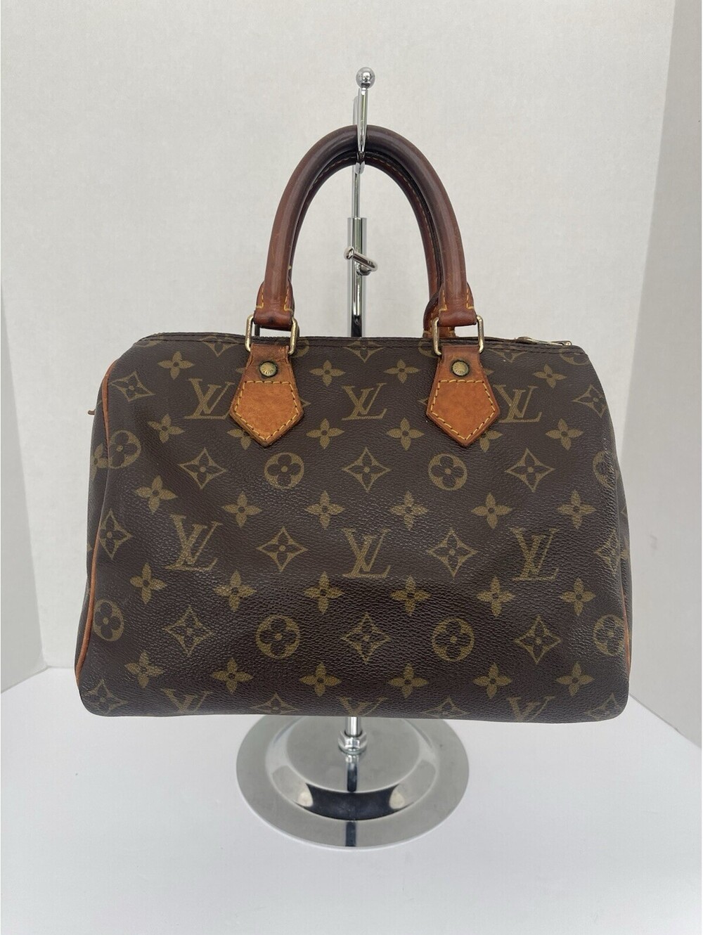 Louis Vuitton Monogram Speedy 25 — Vintage Top‑Handle Handbag